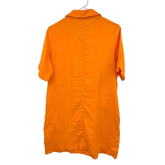Everlane Orange Button-Up Dress - Picture 7 of 7